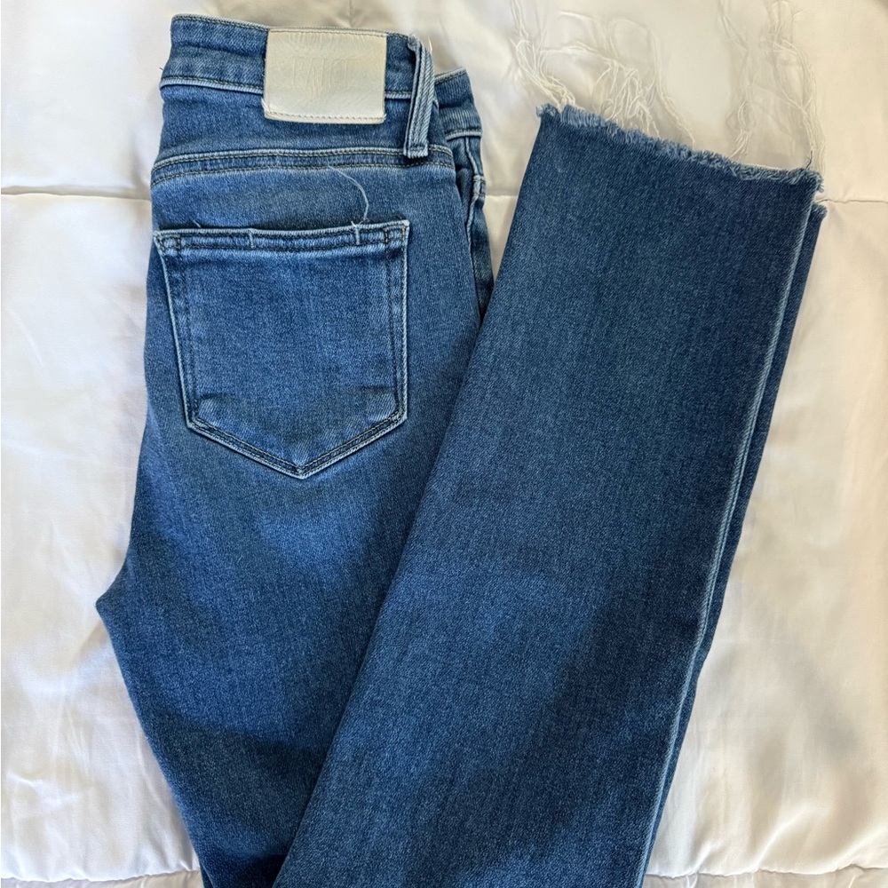 PAIGE Dark Blue Ankle Jeans